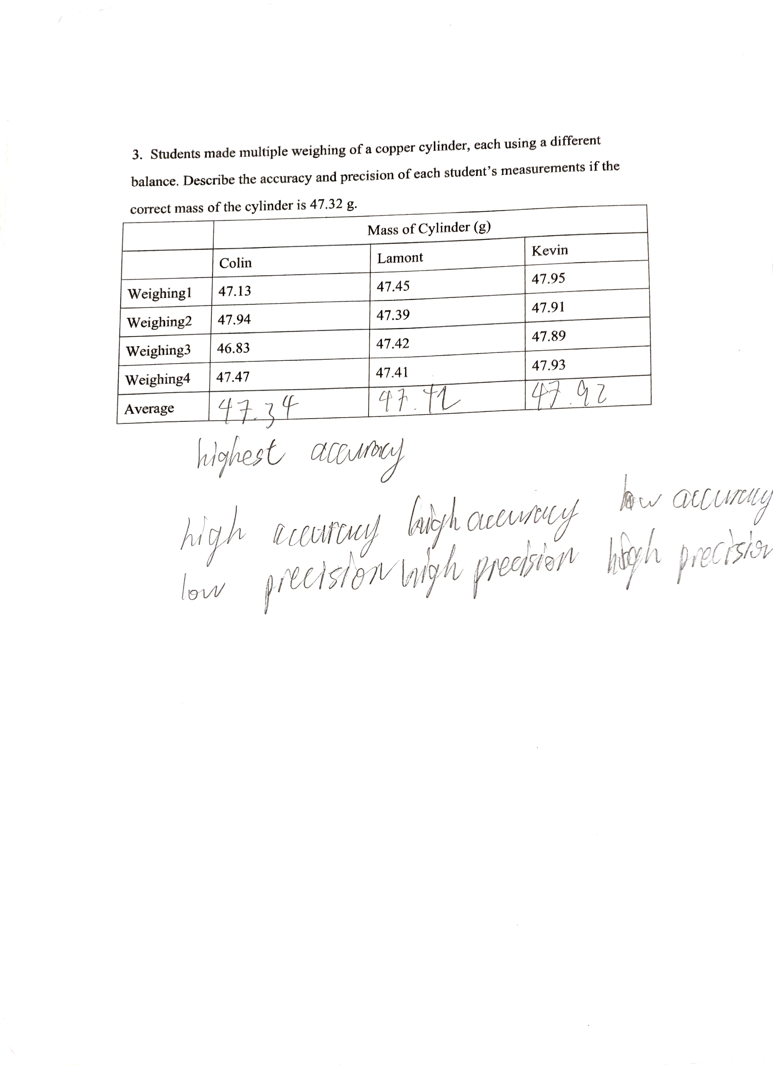 Lesson 9 Problem 3 Balance Measurements Original Scan